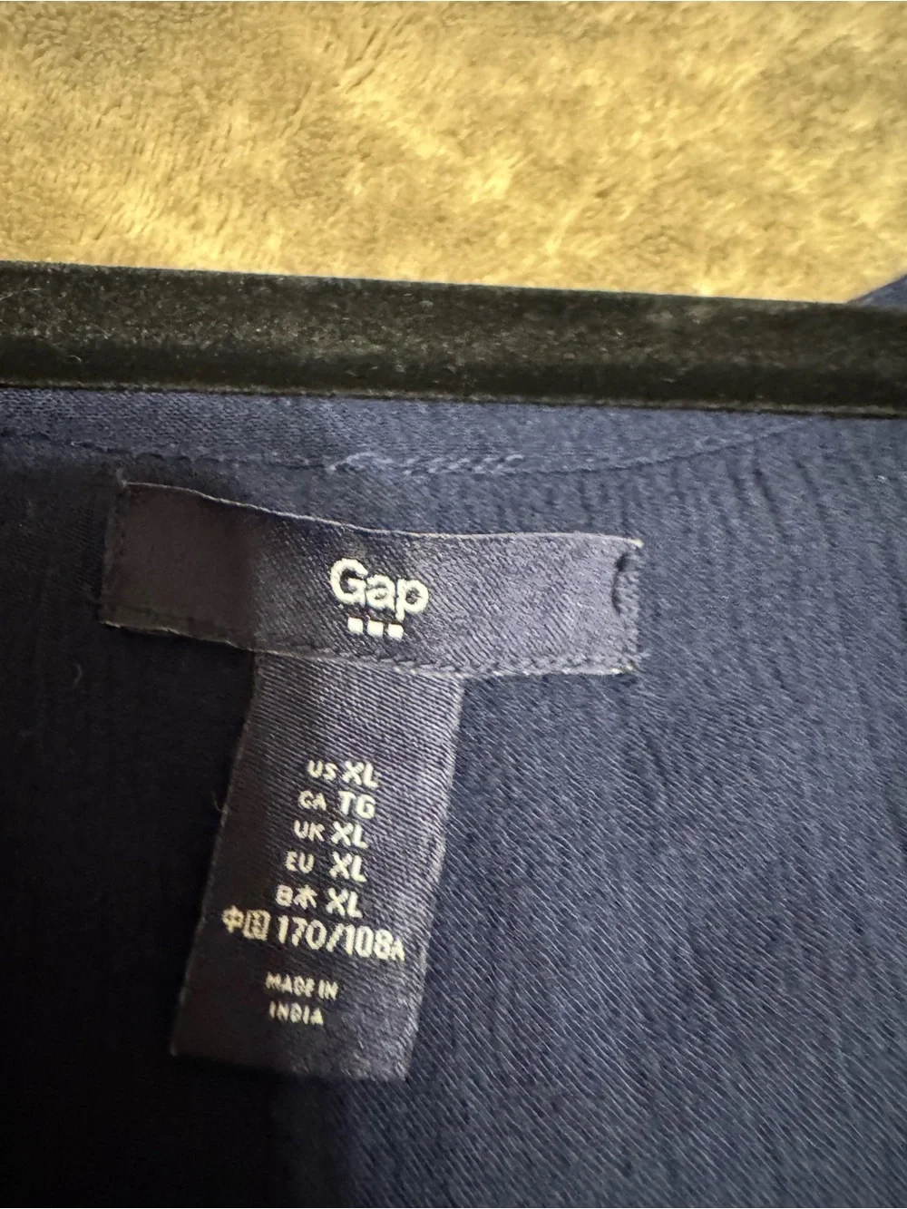 Gap Navy Embroidered V-Neck dress